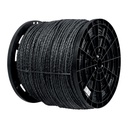 Kilo de cuerda negra de polipropileno 8 mm, carrete 20kg