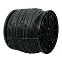 Kilo de cuerda negra de polipropileno 11 mm, carrete 20kg