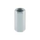 Bolsa con 5 tuercas cople, 3/8' acero galvanizado , FIERO