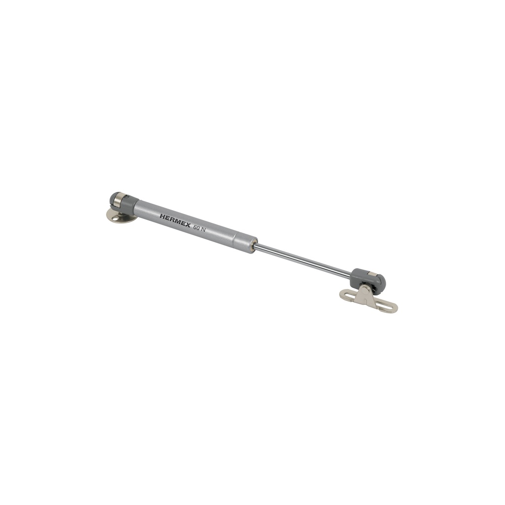 Pistón a gas con capacidad de 60 N / 6 kg, HERMEX