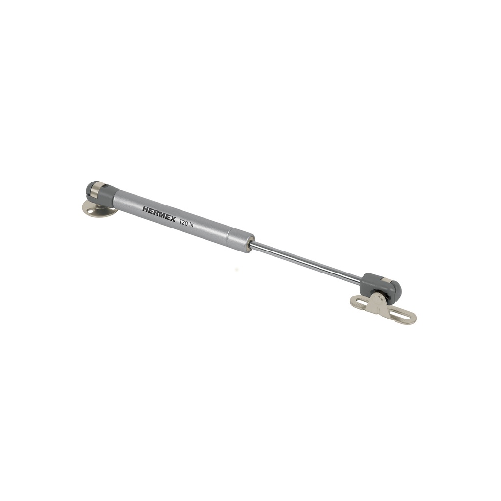 Pistón a gas con capacidad de 120 N / 12 kg, HERMEX