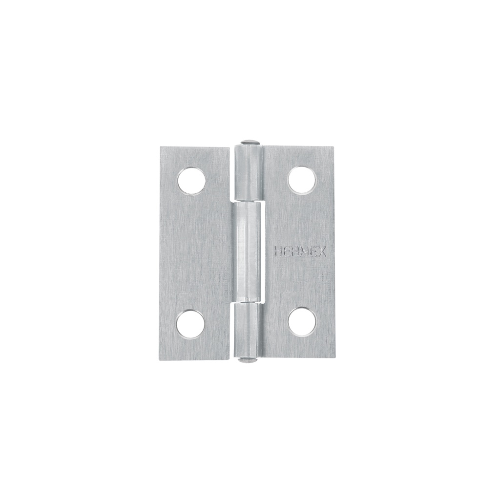 Bisagra rectangular 1-1/2' acero pulido, HERMEX