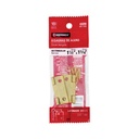 Bolsa con 2 bisagras rectangulares 1-1/2', acero latonado
