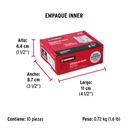 Bisagra cuadrada 2-1/2' acero inox, cabeza plana, HERMEX