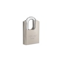 Candado de acero 60 mm con coraza, llave de disco, HERMEX