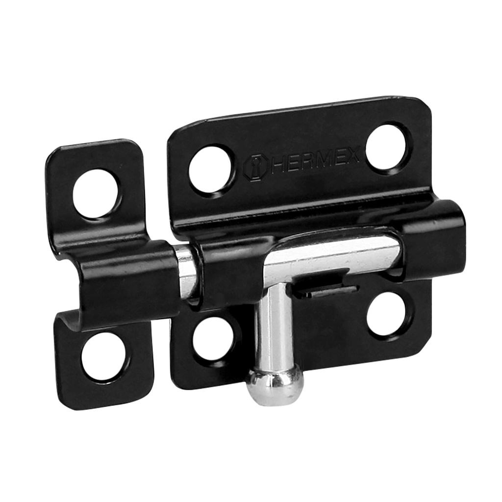 Pasador de barril 2' de acero acabado negro, HERMEX