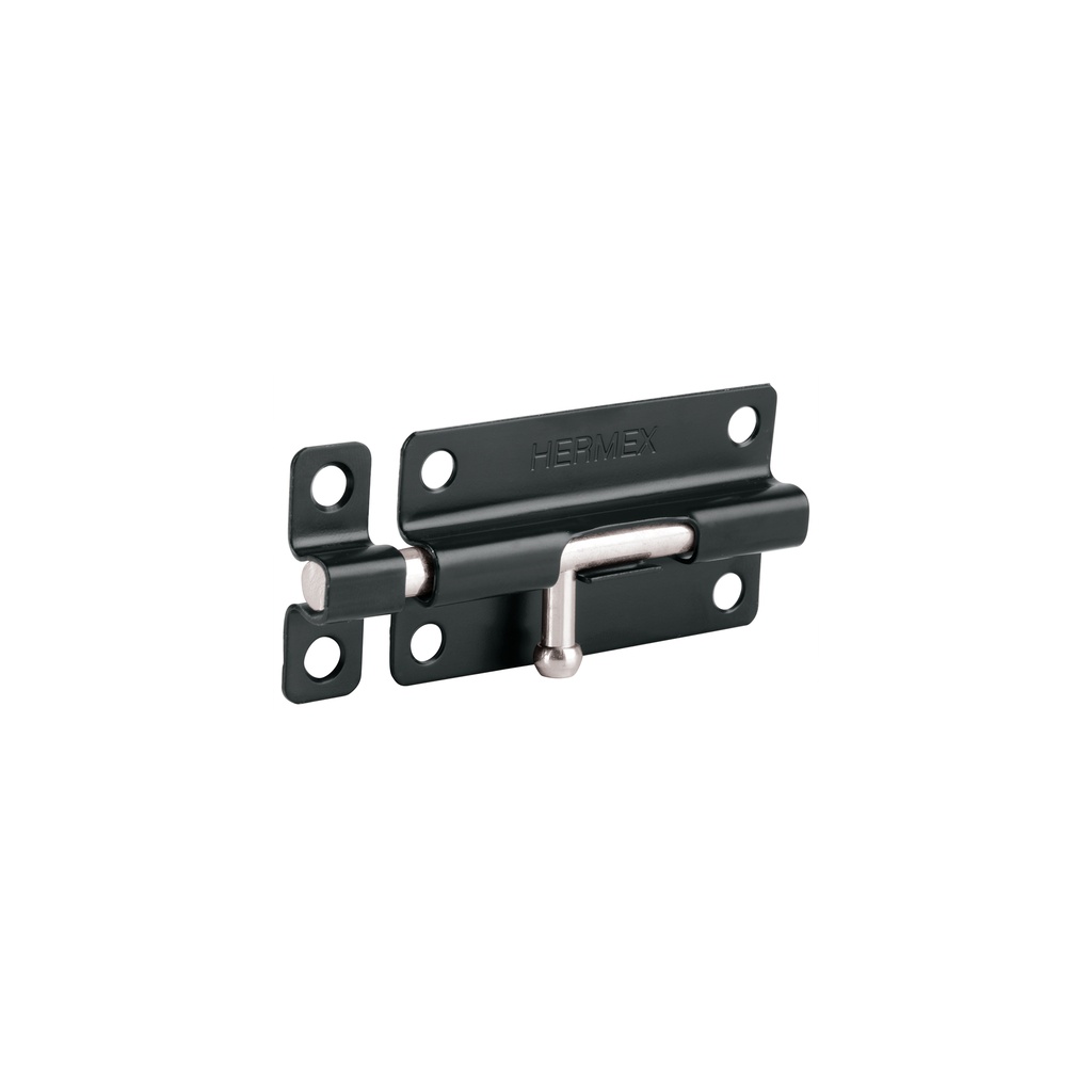 Pasador de barril 4' de acero acabado negro, HERMEX