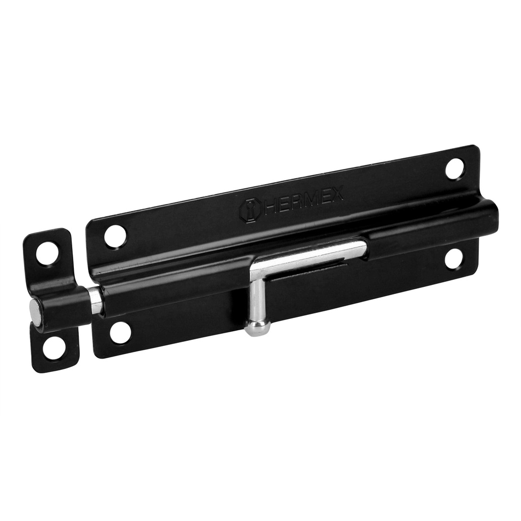 Pasador de barril 6' de acero acabado negro, HERMEX