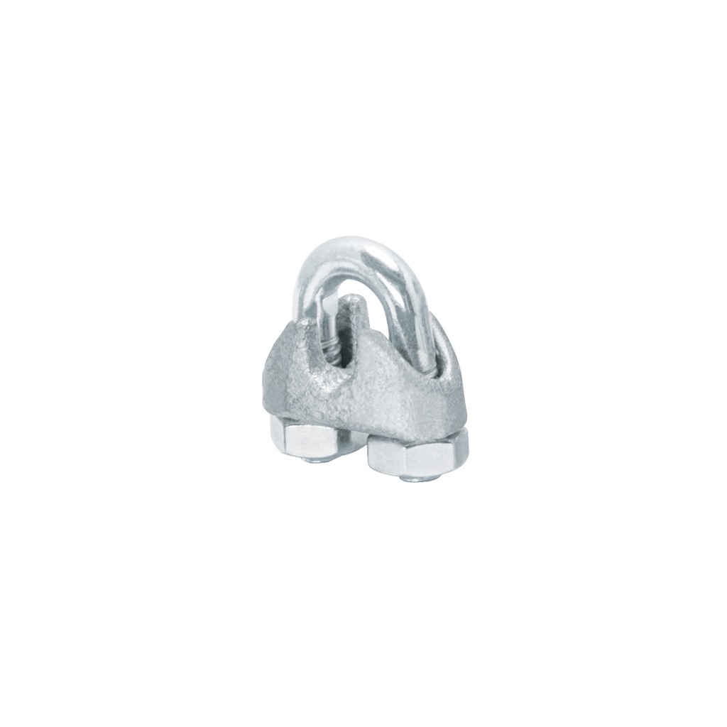 Blíster c/2 nudos (perros) de hierro p/cable de 3/16', FIERO