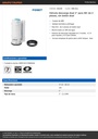 Válvula descarga dual 2' para WC de 2 piezas, sin botón dual