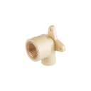 Codo oreja 90° CPVC, 1/2', inserto metálico-latón, FOSET