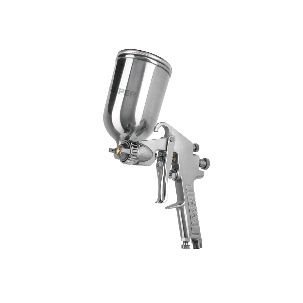 Pistola para pintar LVMP vaso aluminio, 1 mm, TRUPER