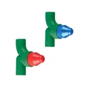 Juego de 2 llaves de empotrar PPR 1/2' sin manerales, FOSET
