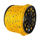 Kilo de cuerda amarilla de polipropileno 25mm, carrete 30kg