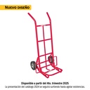 Diablo de carga de 200 kg, ruedas sólidas, balero sencillo