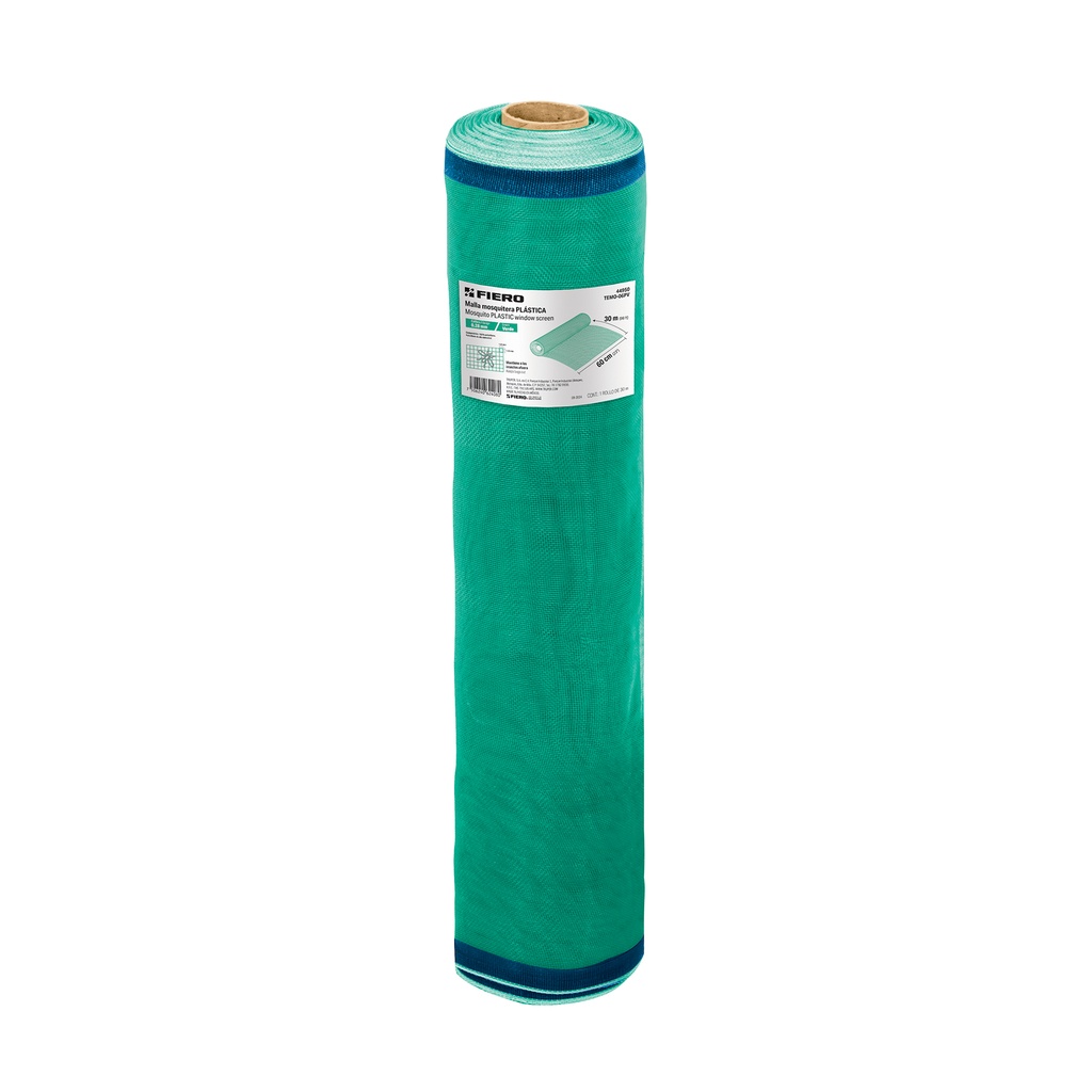 Rollo de 30 m x 0.6 m de malla mosquitera plástica verde