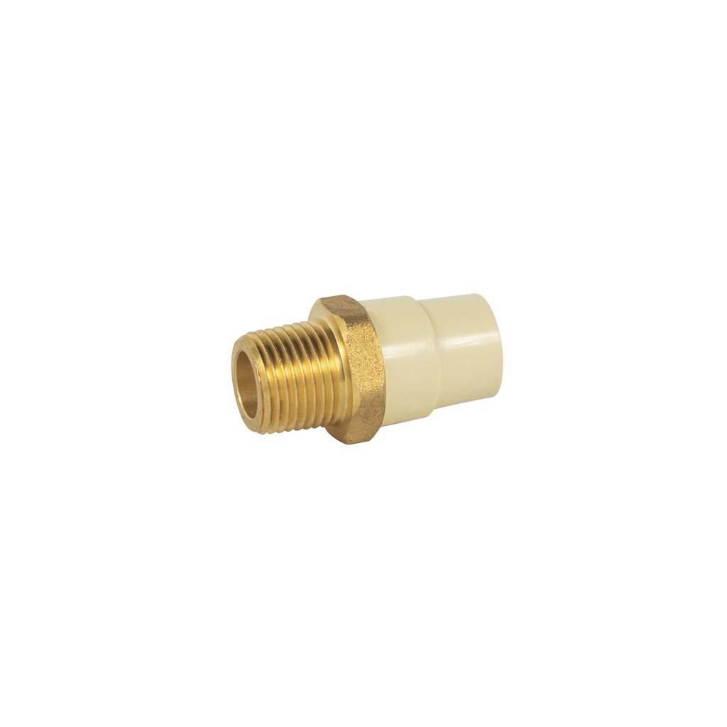 Adaptador macho de CPVC 1/2' con inserto de latón, FOSET