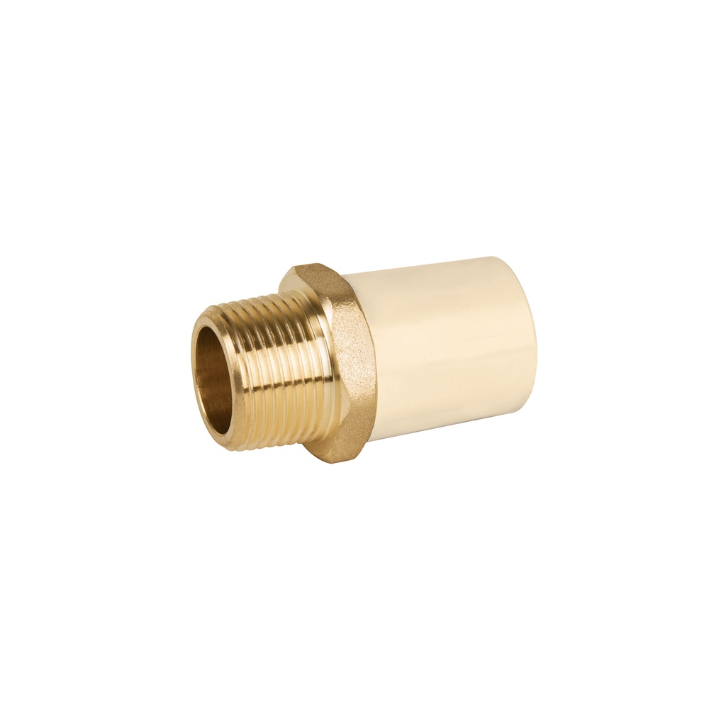Adaptador macho de CPVC 3/4' con inserto de latón, FOSET