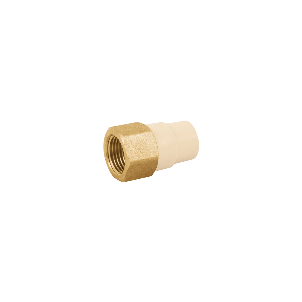 Adaptador hembra de CPVC 1/2' con inserto de latón, FOSET