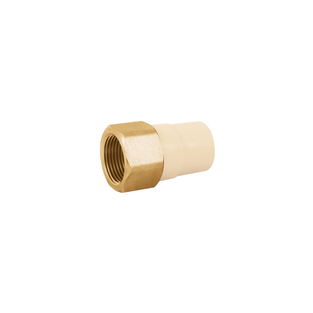 Adaptador hembra de CPVC 1' con inserto de latón, FOSET