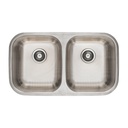 Tarja de submontar 82 x 47 x 23 cm doble tina, FOSET RIVIERA