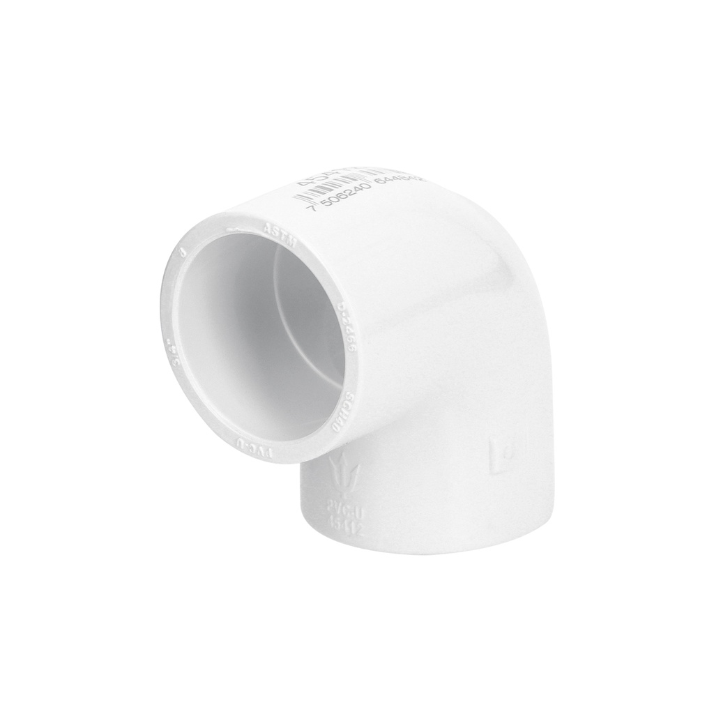 Codo 90° de PVC de 3/4', FOSET