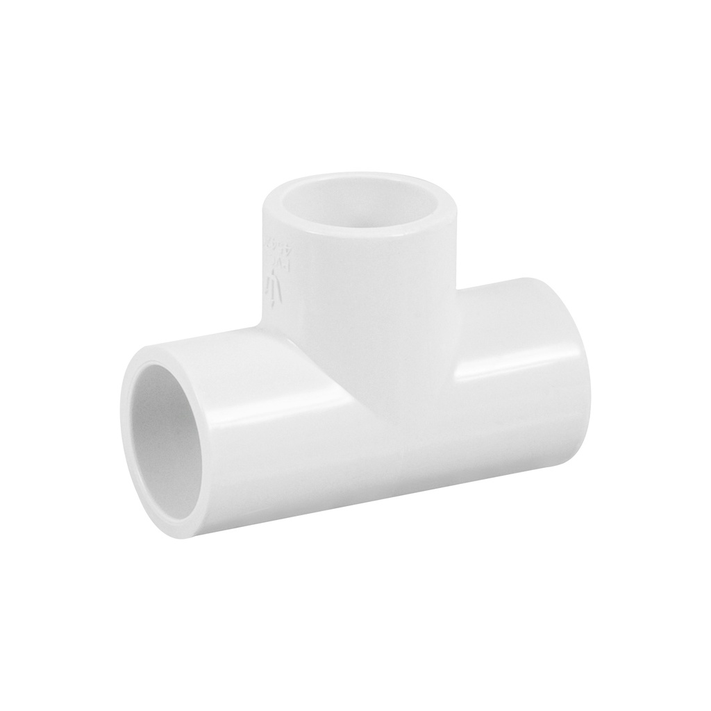 Tee sencilla de PVC 1/2', FOSET