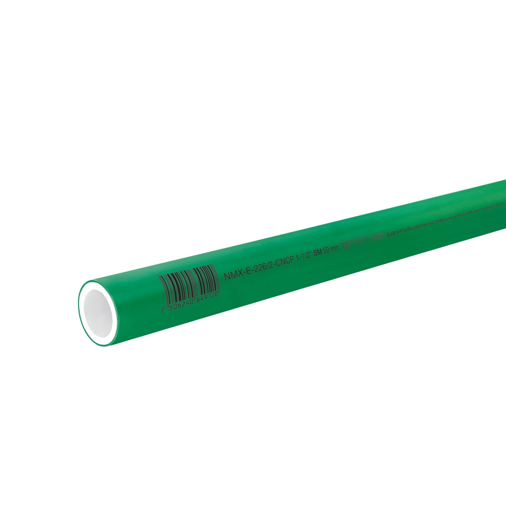 Tubo de 50mm (1-1/2') PPR hidráulico, 4m, 3.4kg, FOSET