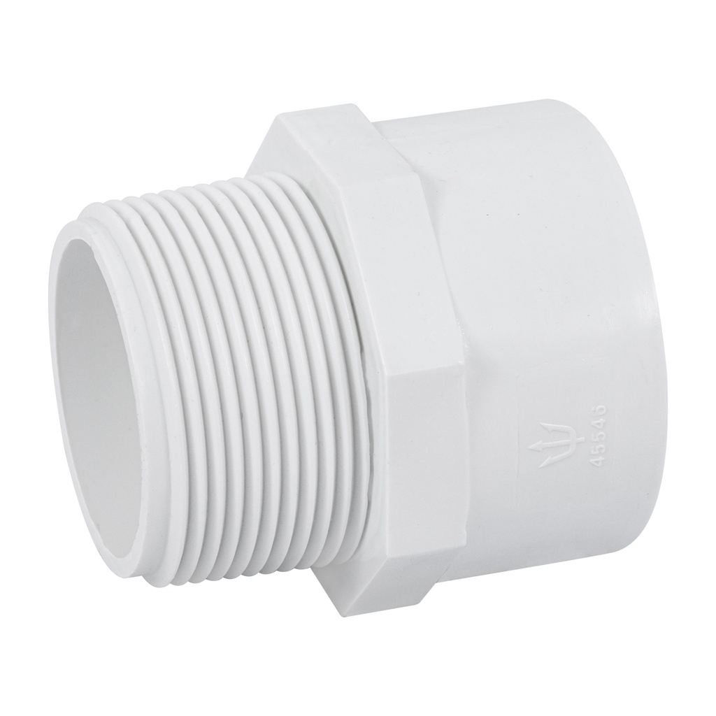 Adaptador macho de PVC de 1-1/2', FOSET