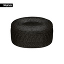 Piola de nylon paracord de 4mm, rollo, negro, 1kg, FIERO