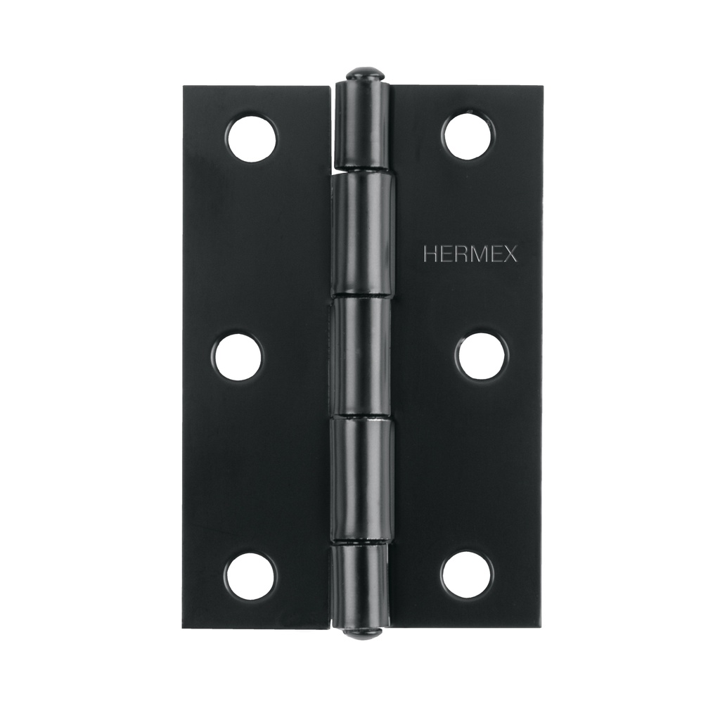Bisagra rectangular 2-1/2' negra, HERMEX