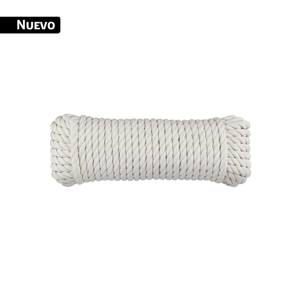 Piola de Algodón de 6 mm x 15 m natural, FIERO