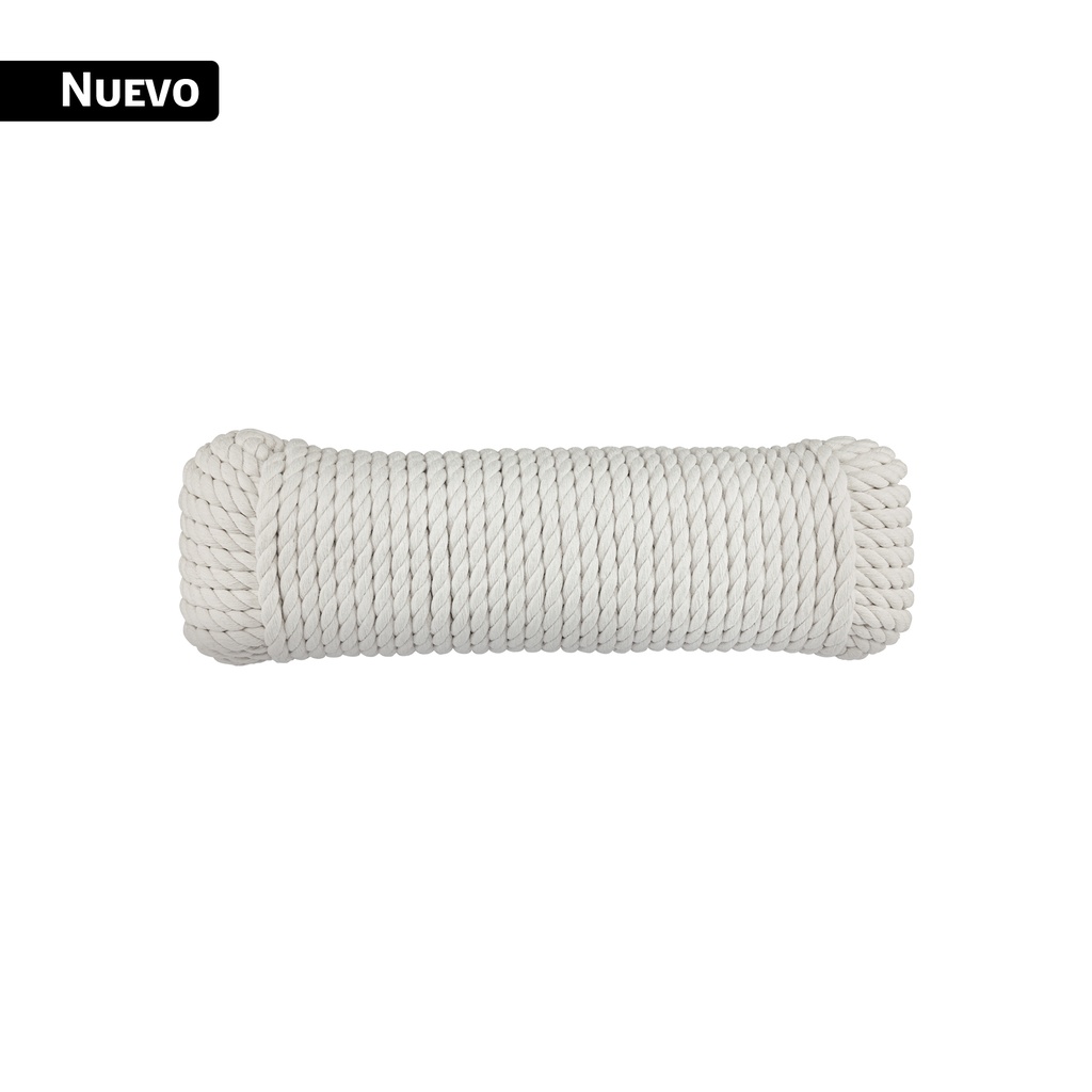 Piola de Algodón de 6 mm x 30 m natural, FIERO