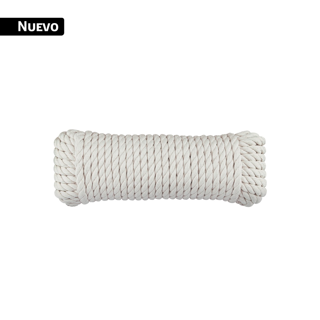 Piola de Algodón de 10 mm x 15 m natural, FIERO