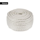 Piola de algodón de 8 mm, rollo, natural, 1 kg, FIERO