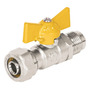 Válvula esfera para PE-AL-PE, 3/8'a flare 3/8', FOSET