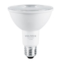 Foco LED 11 W tipo PAR30, 3000K blanca cálida, VOLTECK