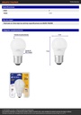 Foco LED 3W (25W) A19, 3000K blanca cálida, 270 lm, blíster
