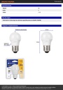 Foco LED 6W (40W) G45, 3000K blanca cálida, 550 lm, blíster