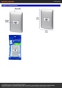 Placa armada con conexión para TV, plata, línea Italiana