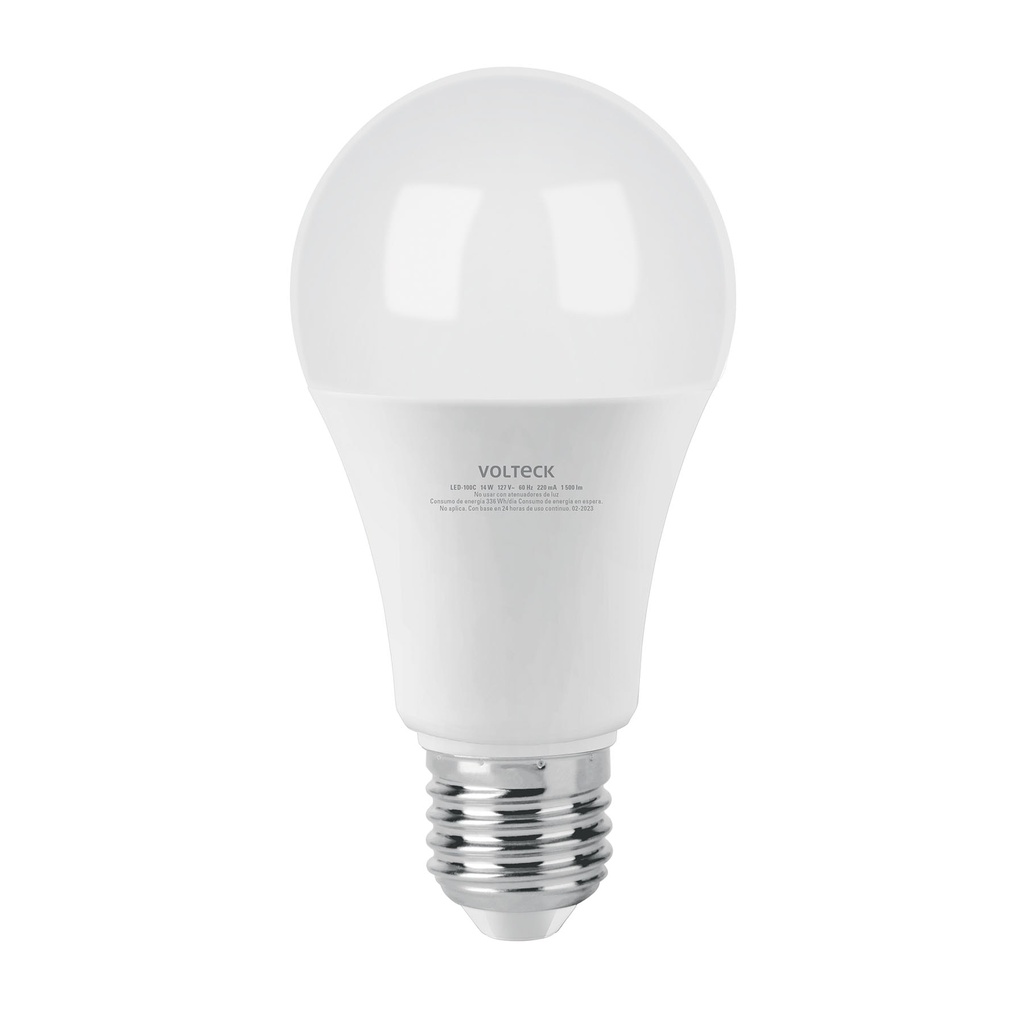 Foco LED 14W (100W) A19, 3000K blanca cálida, 1500 lm, caja