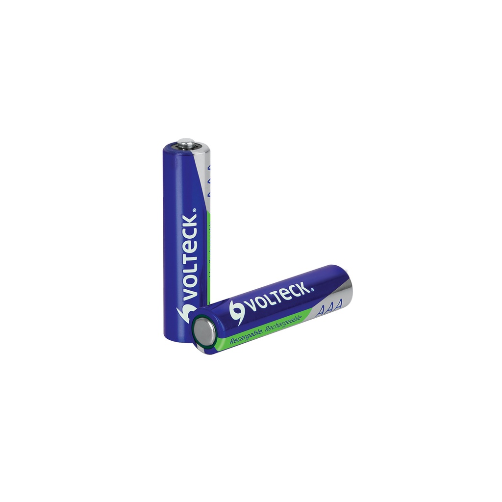 Blíster con 2 pilas recargables AAA larga duración, 1000 mAh