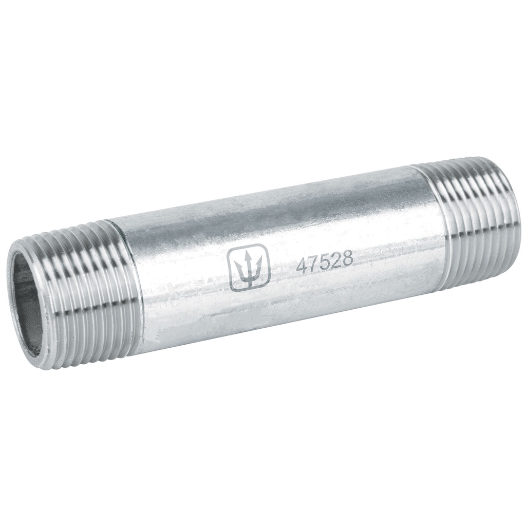 Niple de acero galvanizado 3/4' x 4', FOSET