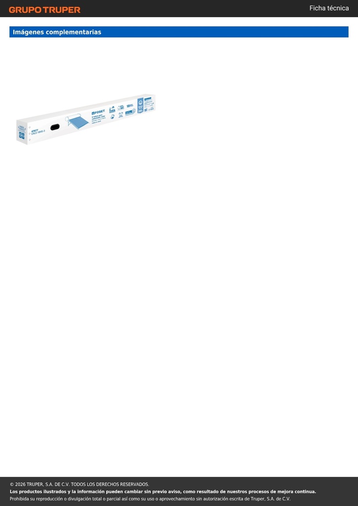 Caja c/8 tubos HeatPipe p/calentador solar CALE-18HS, FOSET