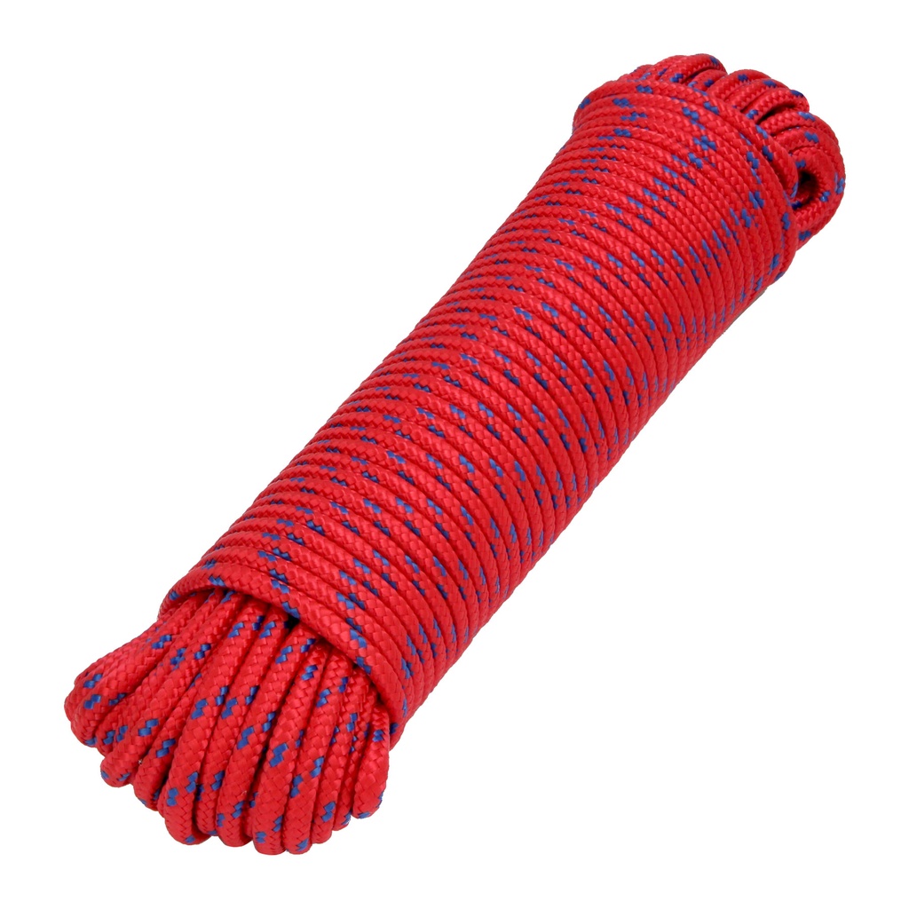 Piola de polipropileno trenzada de 6mm x 30m en madeja