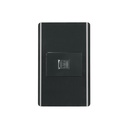 Placa armada negra 1 toma para teléfono 1.5 mód, Lisboa