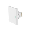 Interruptor de 3 vías blanco de 3 módulos, línea Lisboa