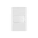 Placa armada blanca 1 interruptor 1.5 módulos, Lisboa