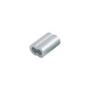 Bolsa con 50 casquillos dobles de aluminio, 1/4', FIERO