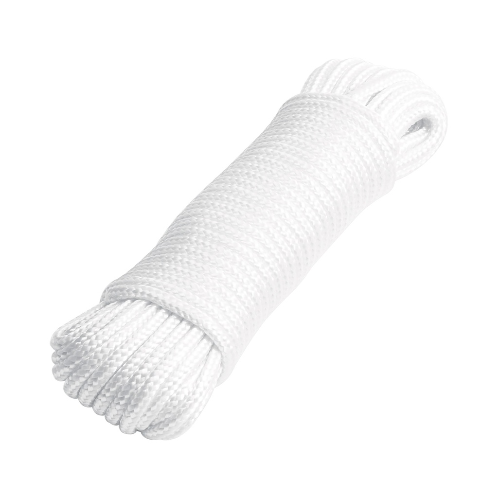 Piola de poliéster diamante de 4mmx15m blanca, madeja, FIERO